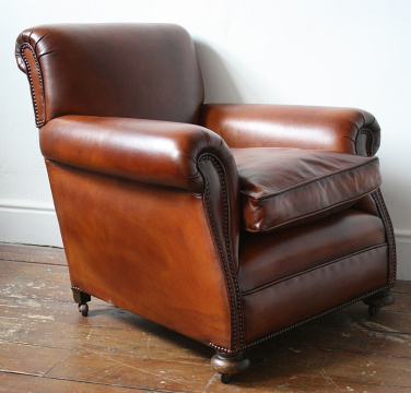 Restored 1920s English Club Chair